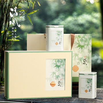 工厂新款天地盖春茶绿茶龙井信阳毛尖2罐4罐茶叶包装白茶五罐空盒